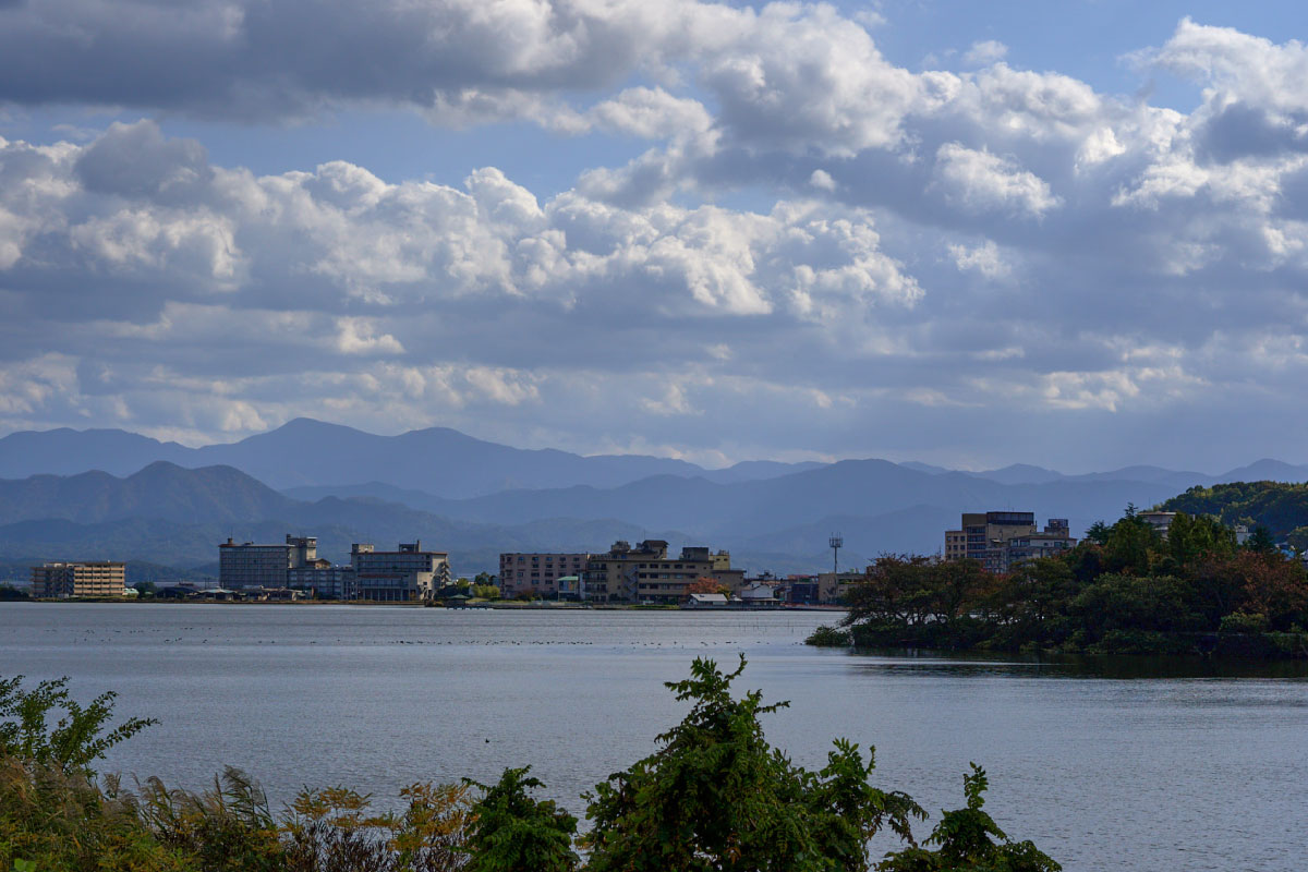 View of Lake Shibayama and Mont Hakusan