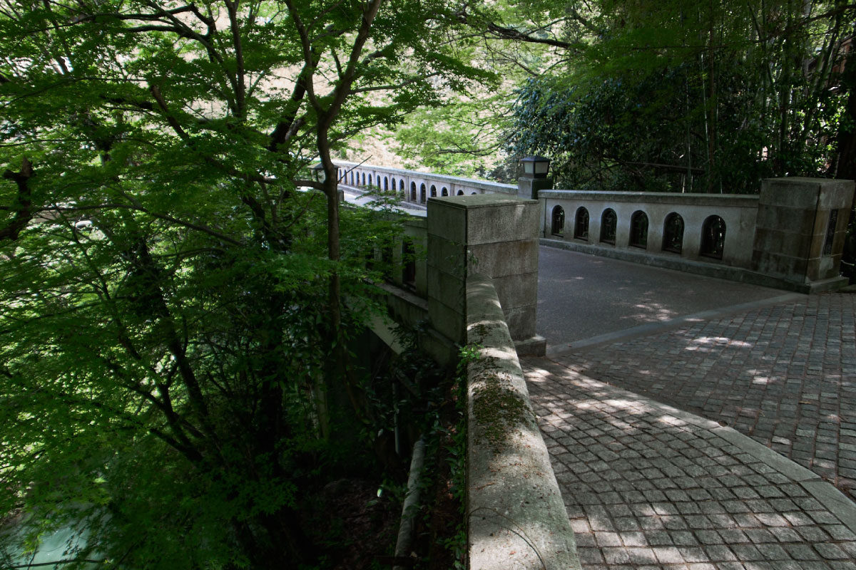 Kurotani Bridge in Yamanaka Onsen