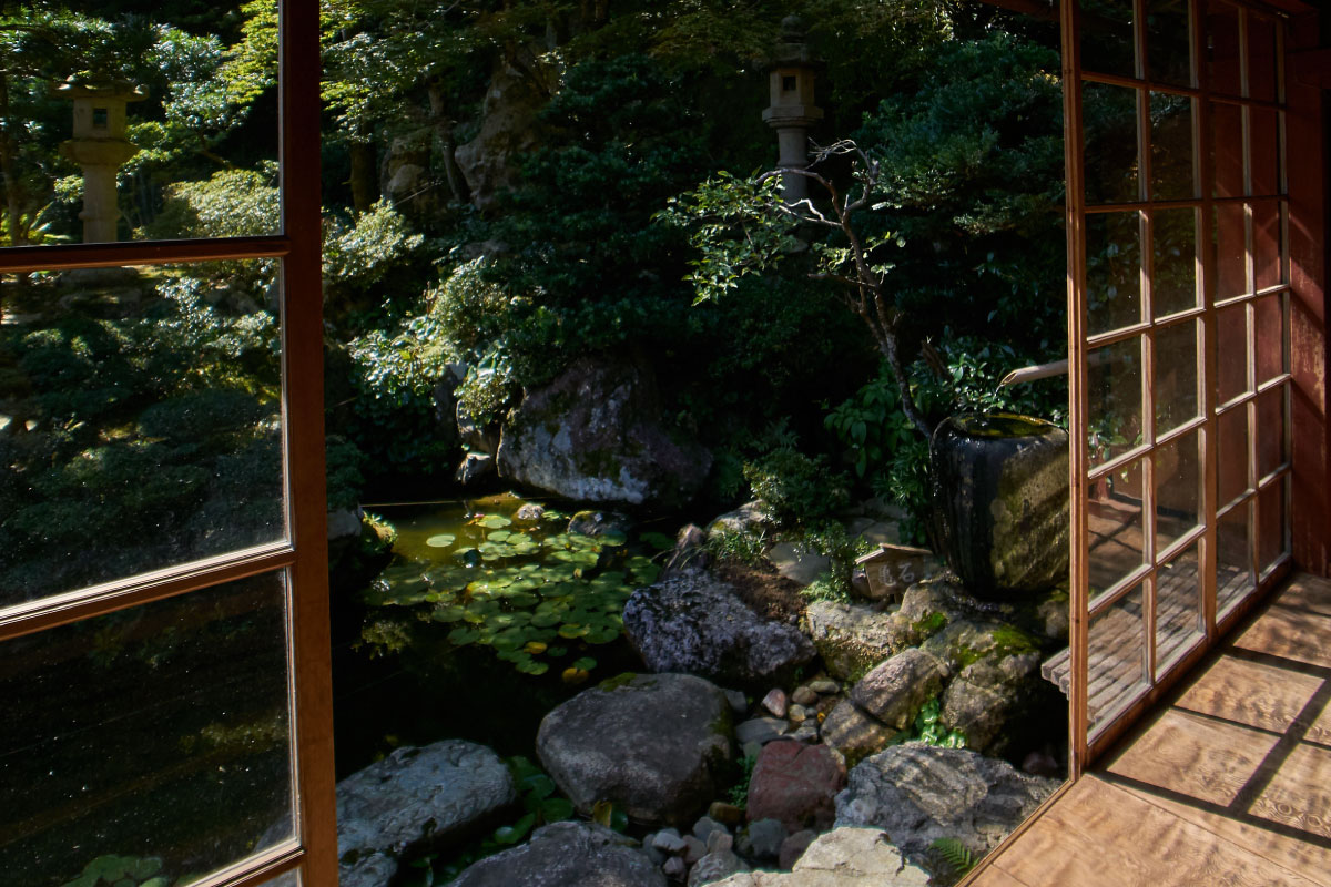 A Japanese traditional garden in Zorokuen 