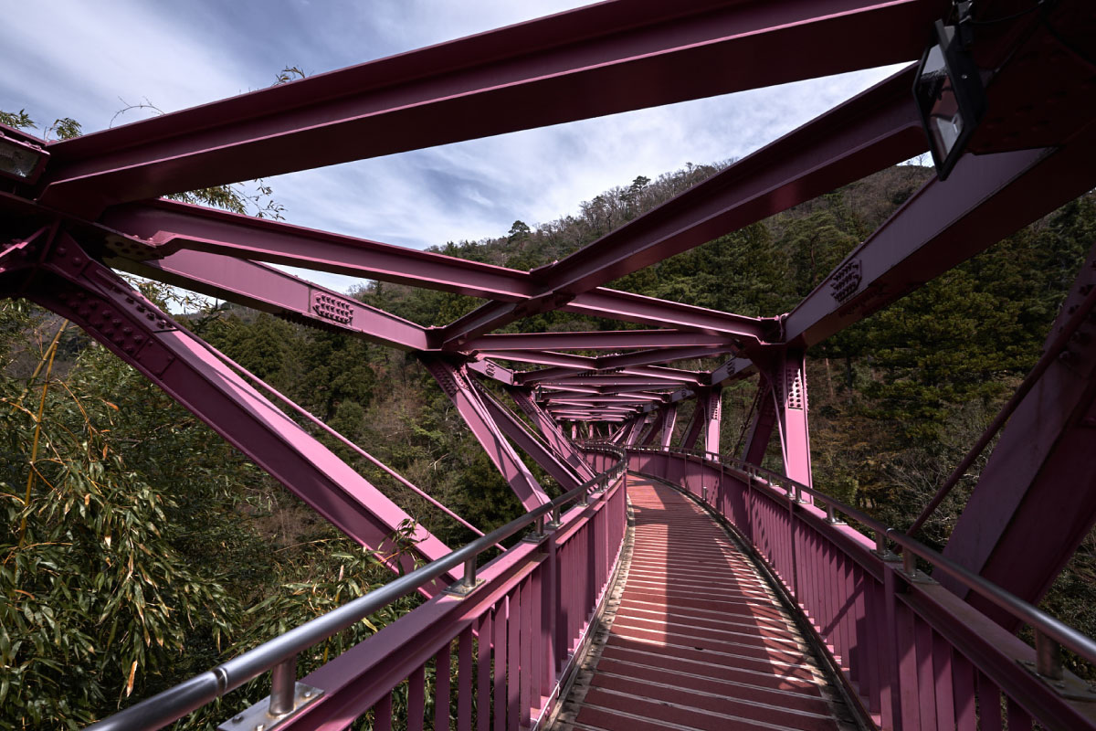 Ayatori Bridge at Kakusenkei Gorge