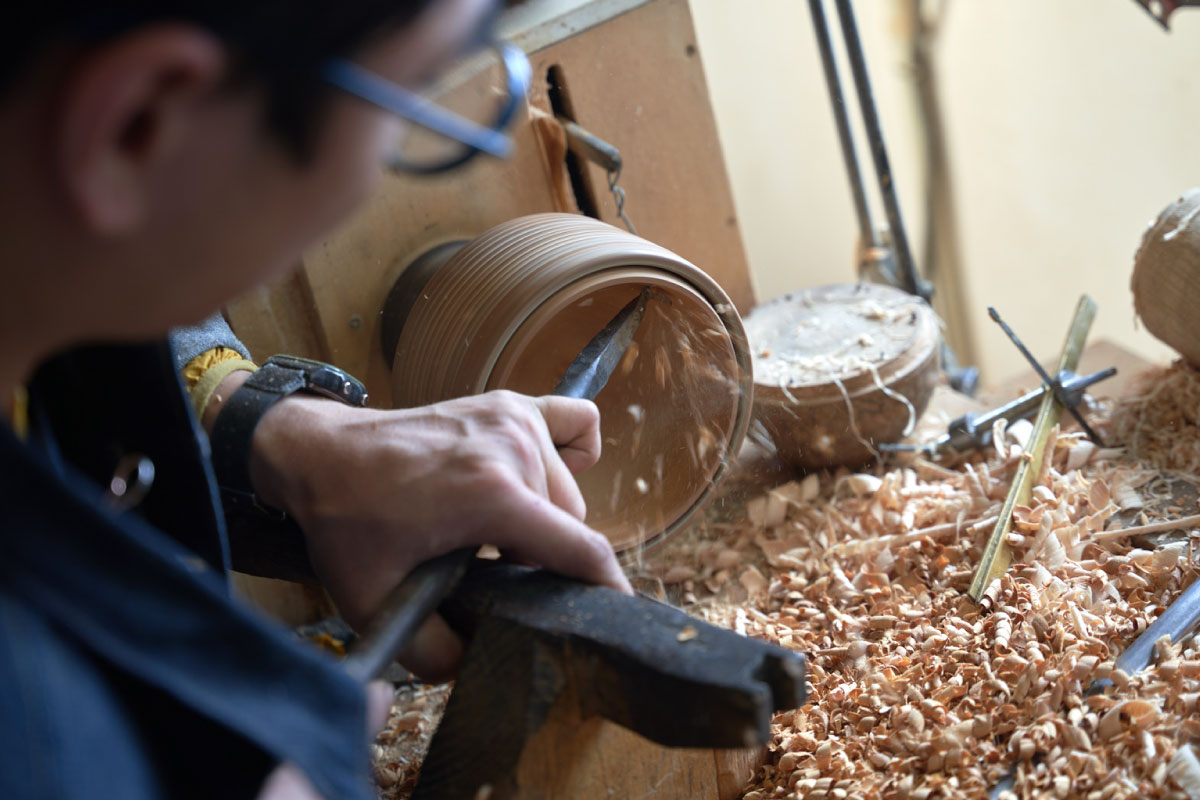 Making a bowl requires lots of skills and precision