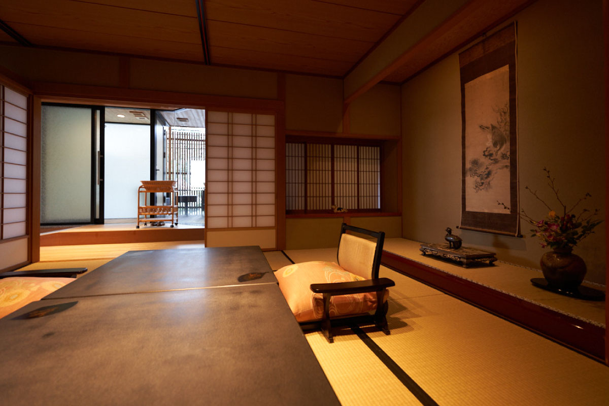 	A Japanese room of Tachibana Shikitei.