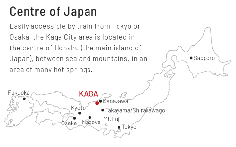Kaga City are is located in the centre of Japan