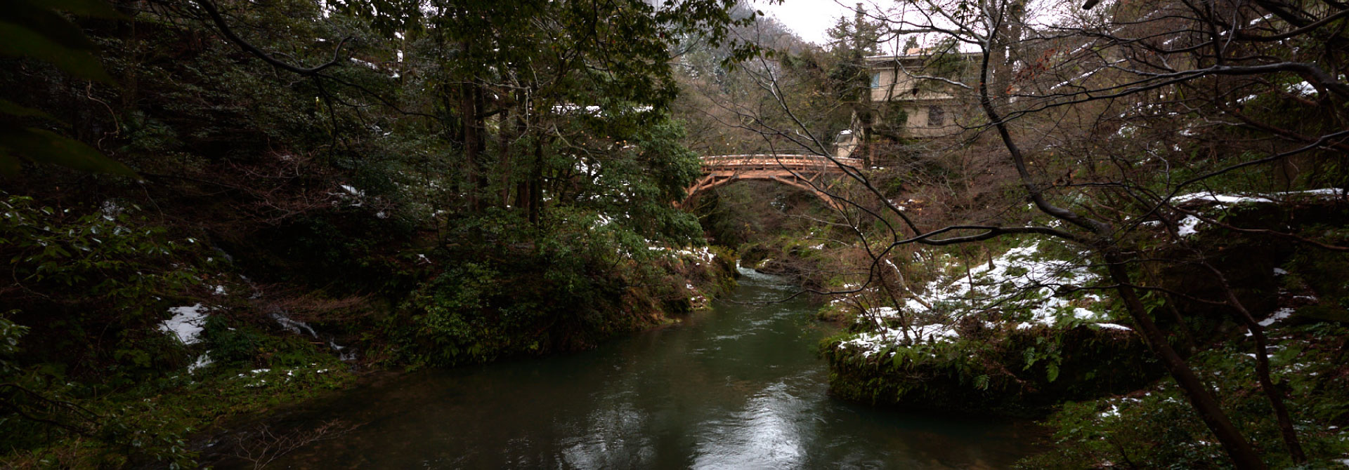 Korogi Bridge in Kakusenkei Gorge